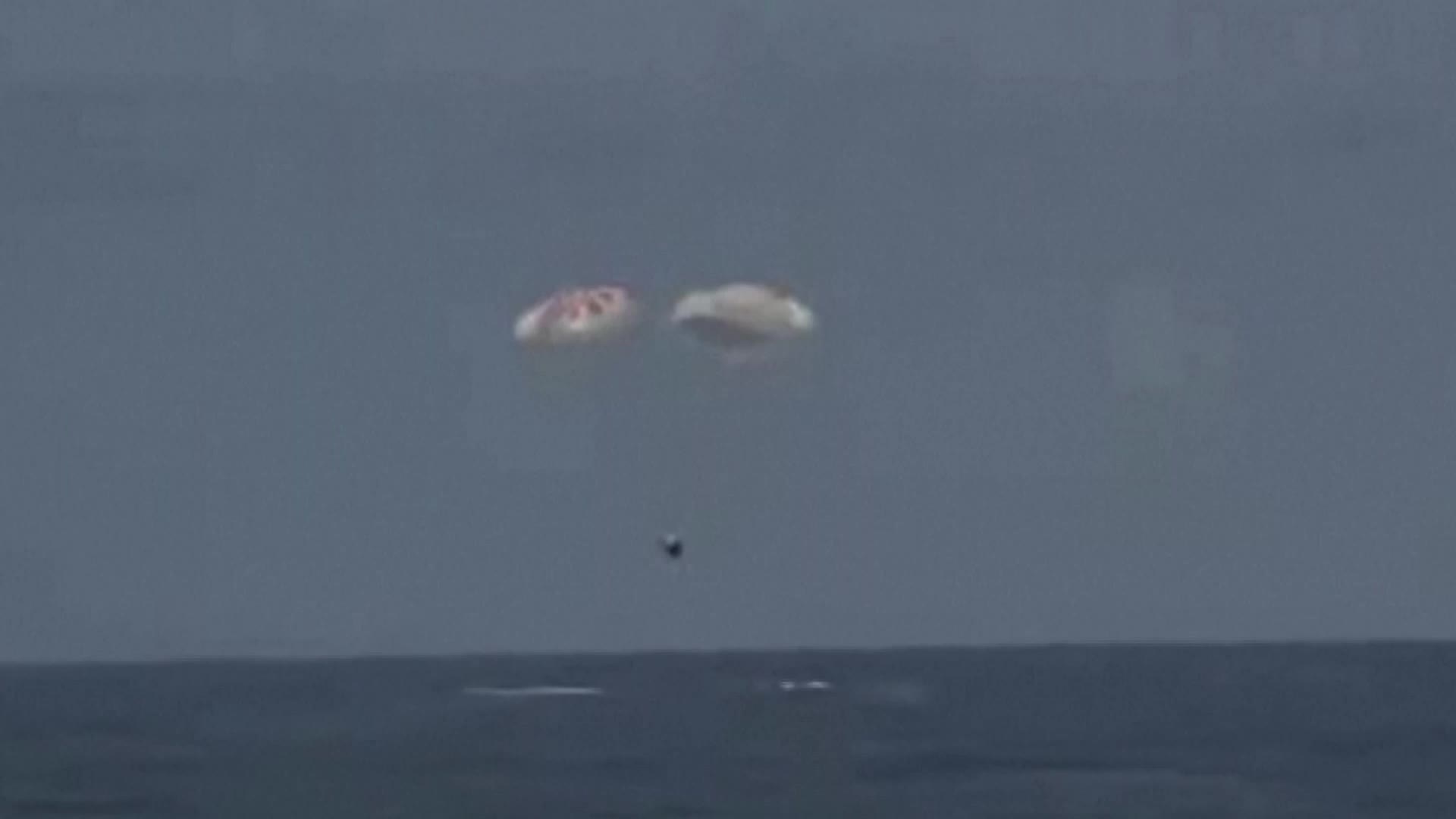 First Fully Commercial Space Crew Splashes Down in Atlantic After Trip to ISS