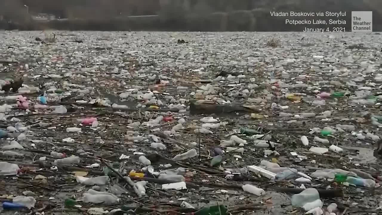 ‘Floating Landfill’ in Serbian Lake Sparks Outrage