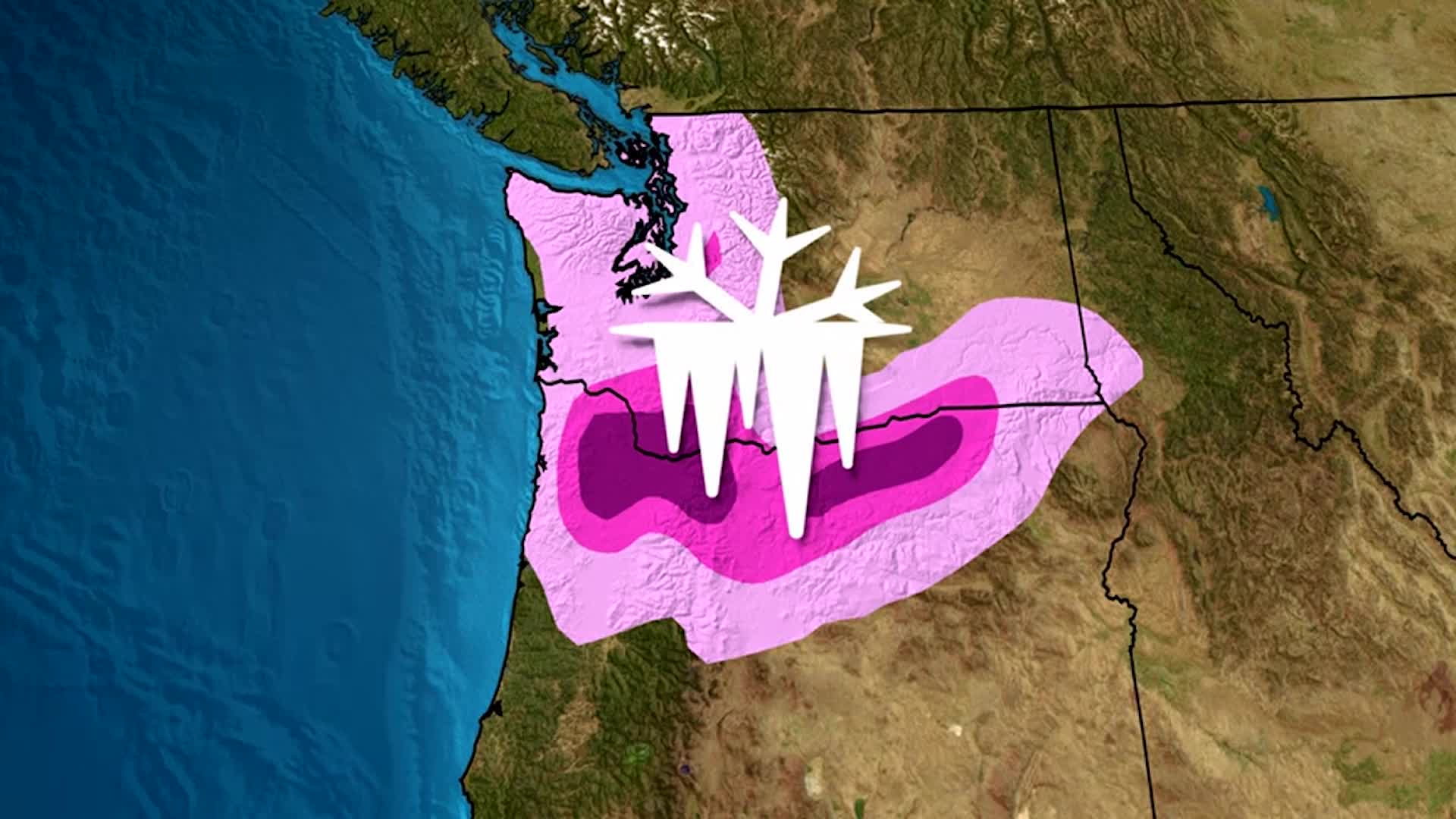 Freezing Rain, Mountain Snow Expected With Next Winter Storm For Pacific Northwest