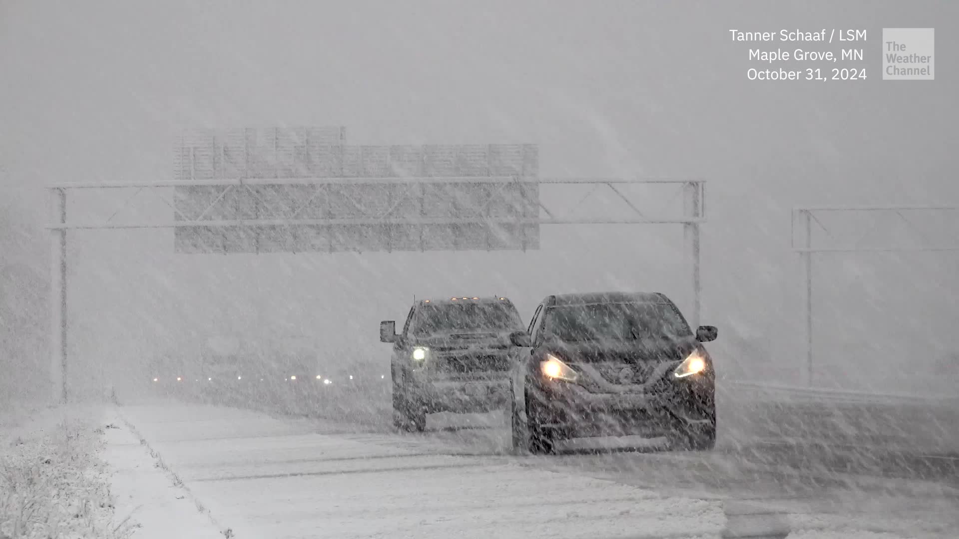 Halloween Snow Strikes After Record Warmth In Minnesota