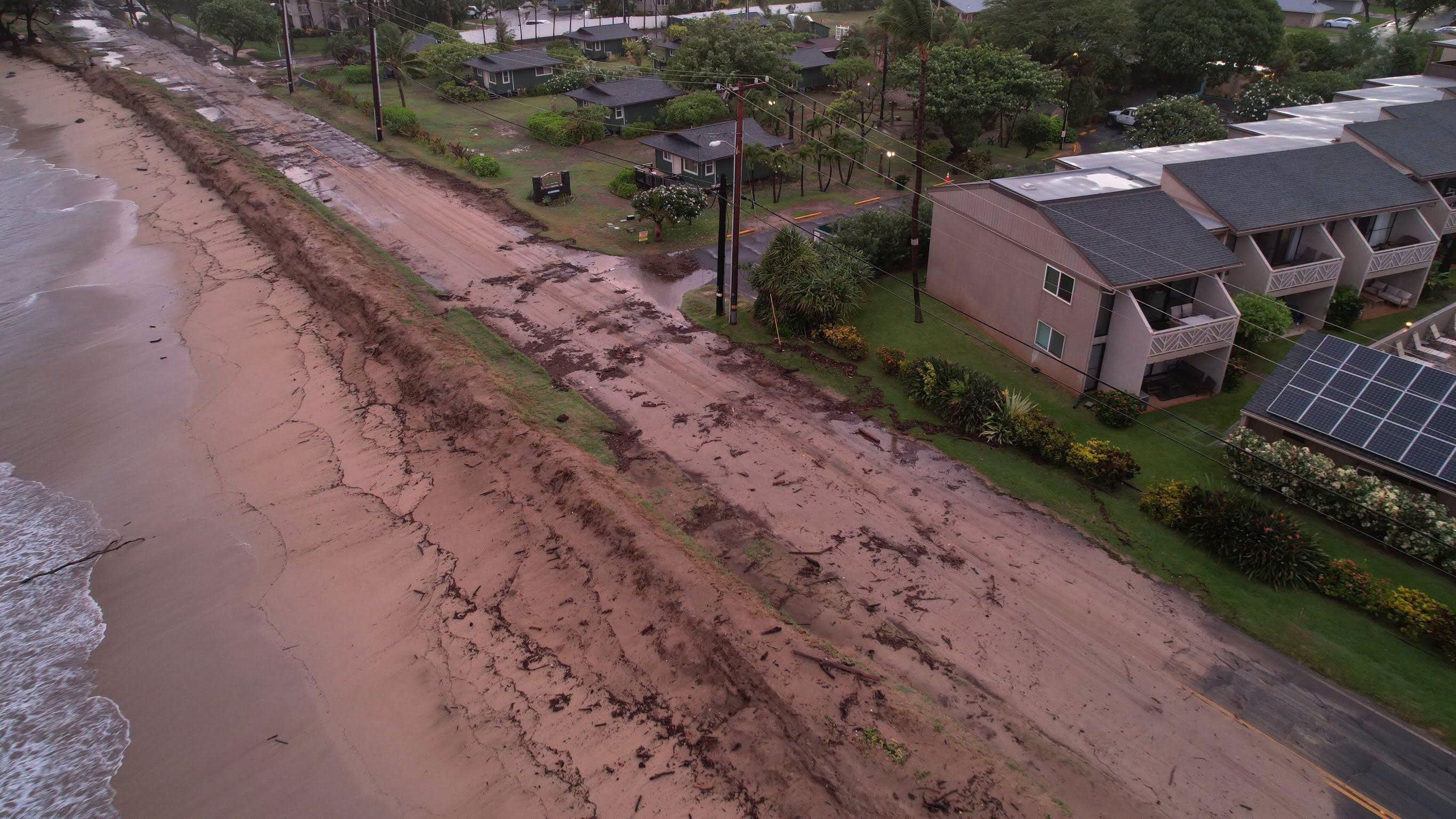 Damages from Hurricane Lowell in South Maui on Tuesday, Sept. 8, 2026.
