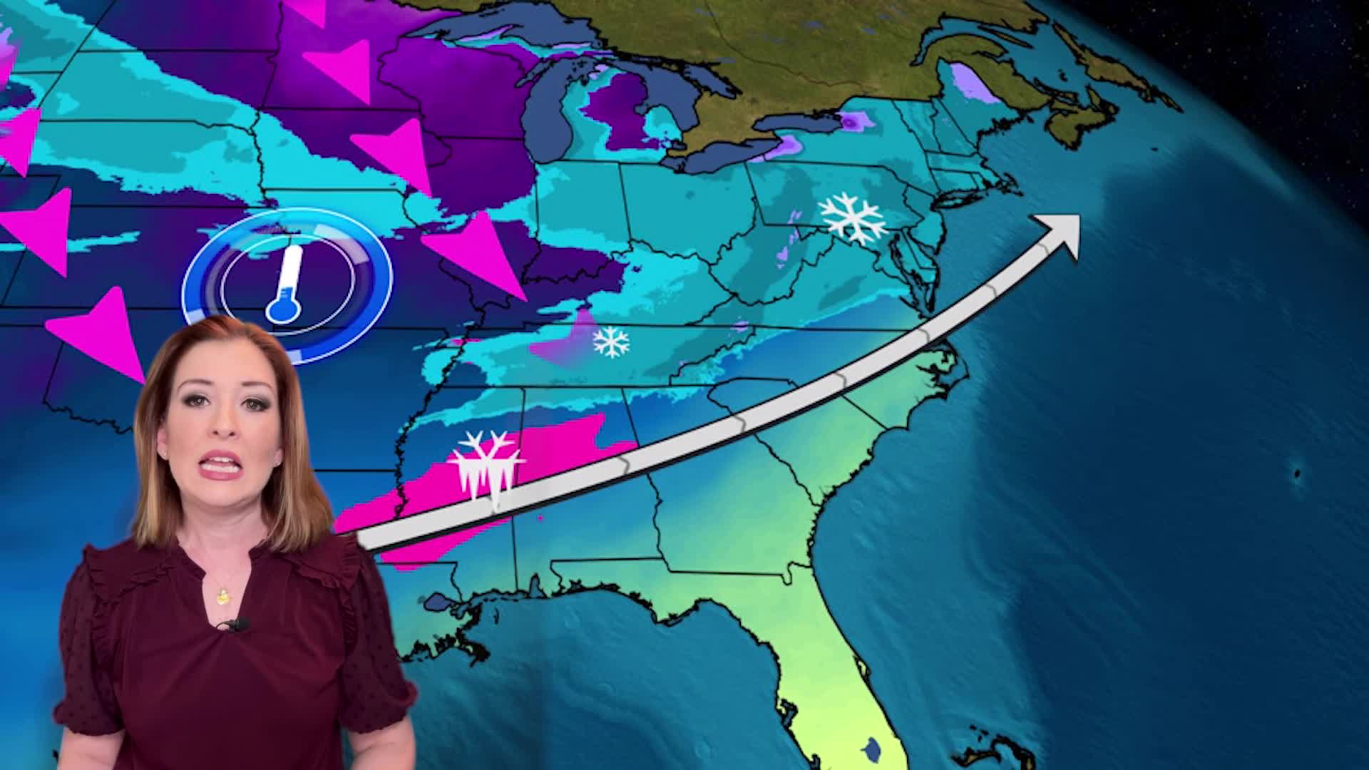 Heather Brings Ice And Snow And Frigid Temperatures To South