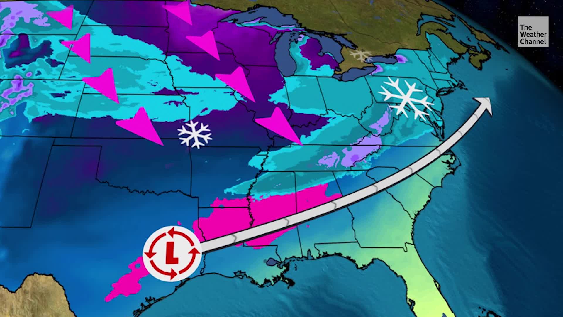 Heather Sweeping South, Spreading Icy, Snowy Conditions