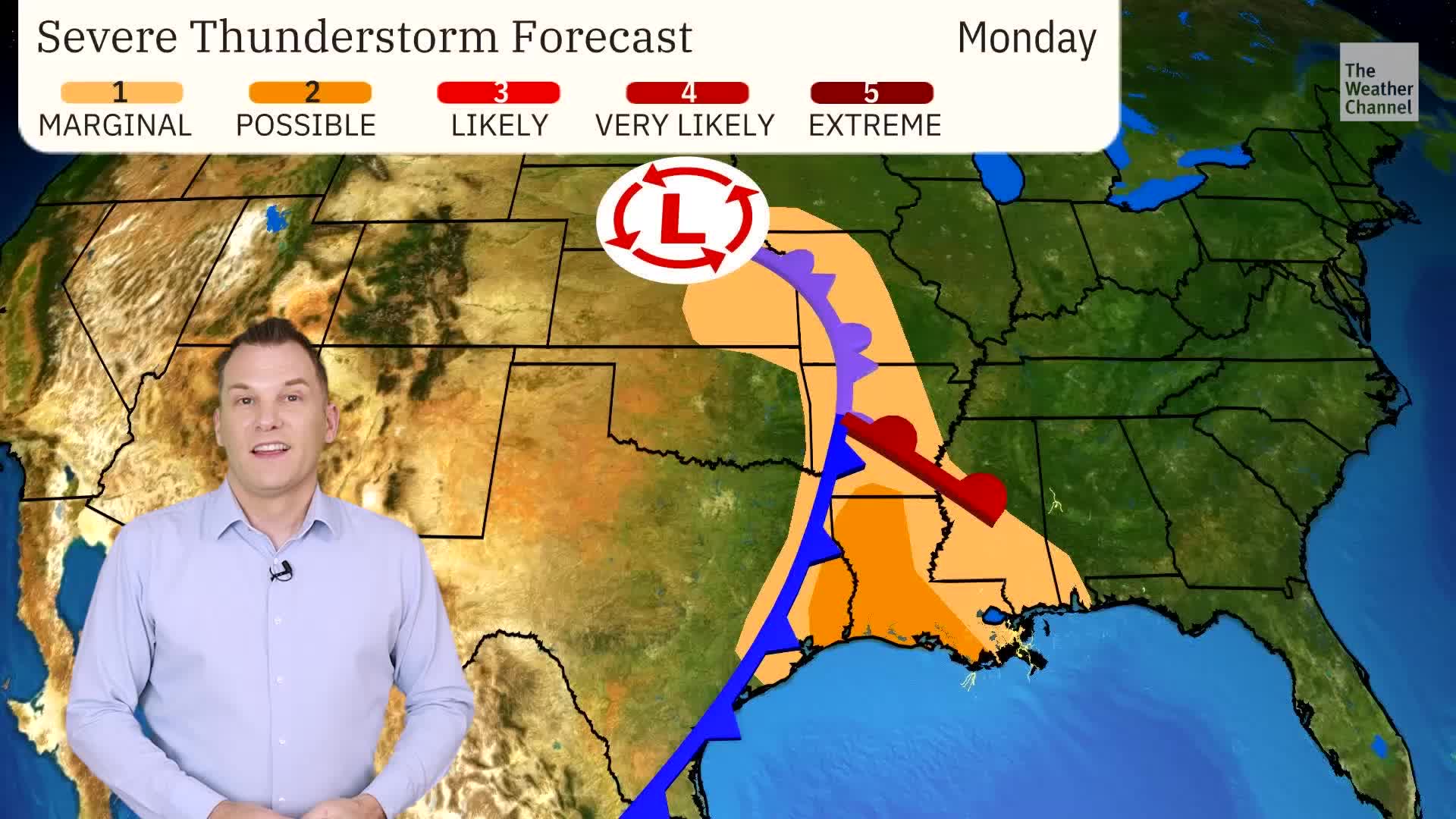 Heavy Rain, Severe Threat As System Sweeps Across US