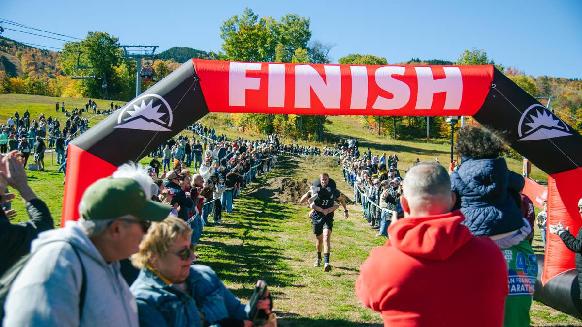 Hilarious and grueling wife-carrying tradition returns to Maine ski resort