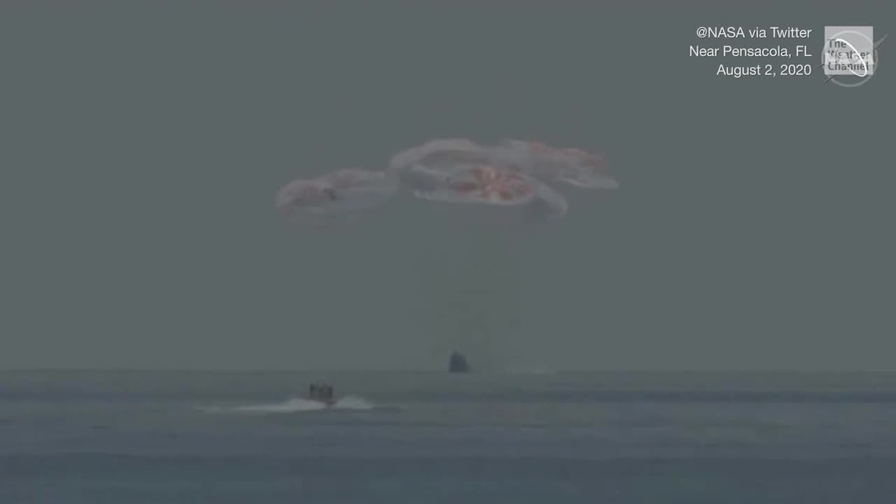 Historic Splashdown for NASA and SpaceX