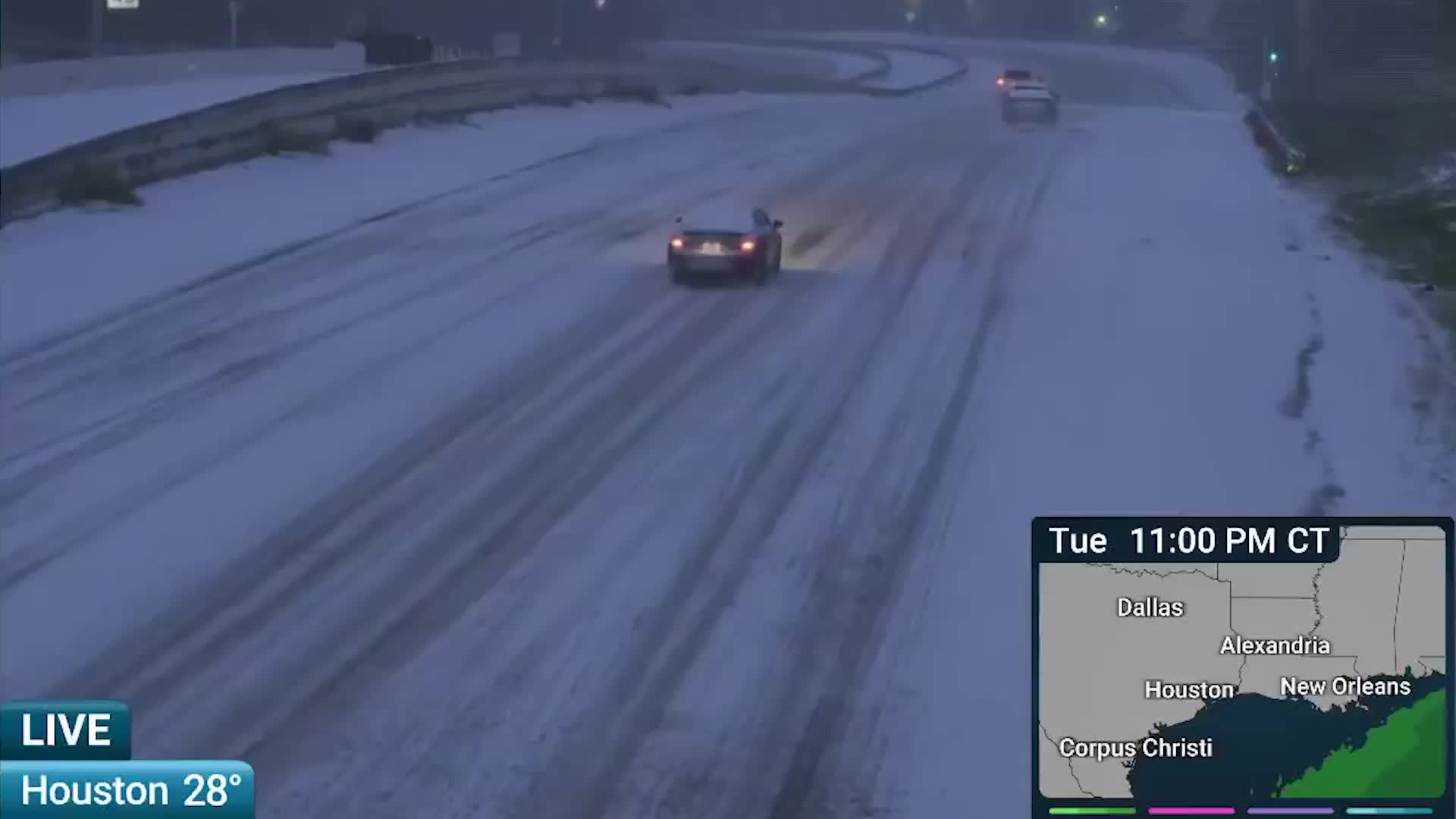 Houston Snowstorm Brings Jim Cantore To His Knees