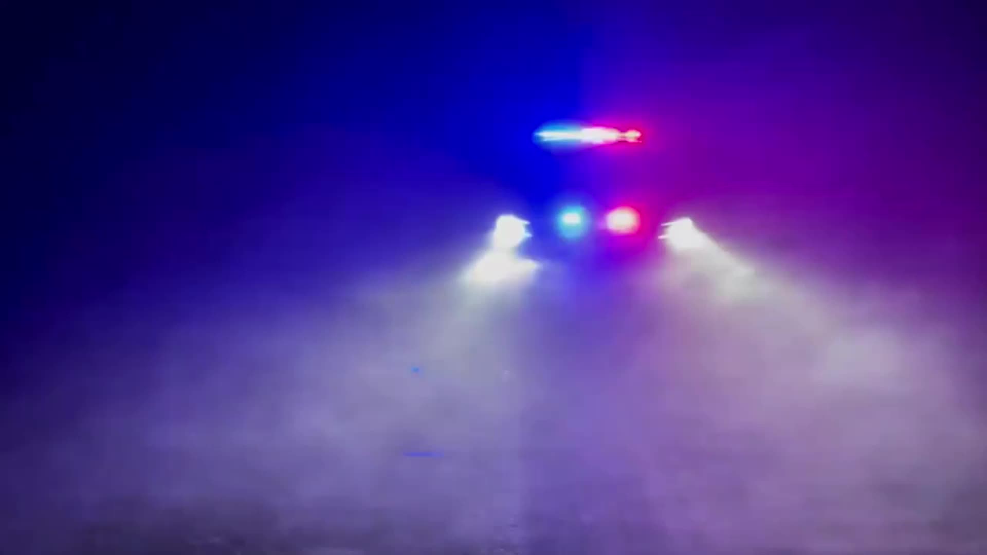 Howling Snow Squall Drops Visibility To Zero