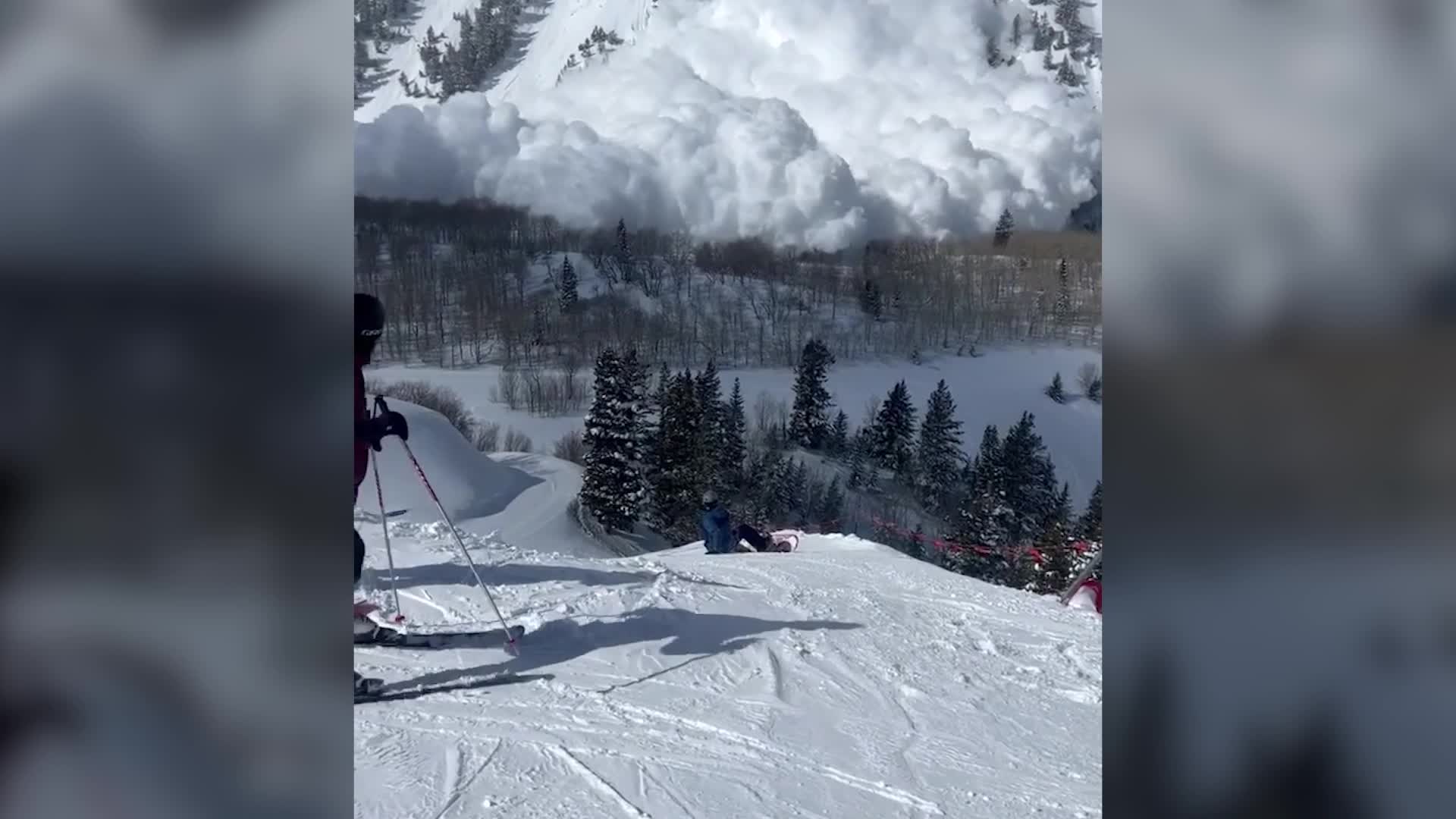 Huge Natural Avalanche Stuns Skiers At Sundance Resort In Utah