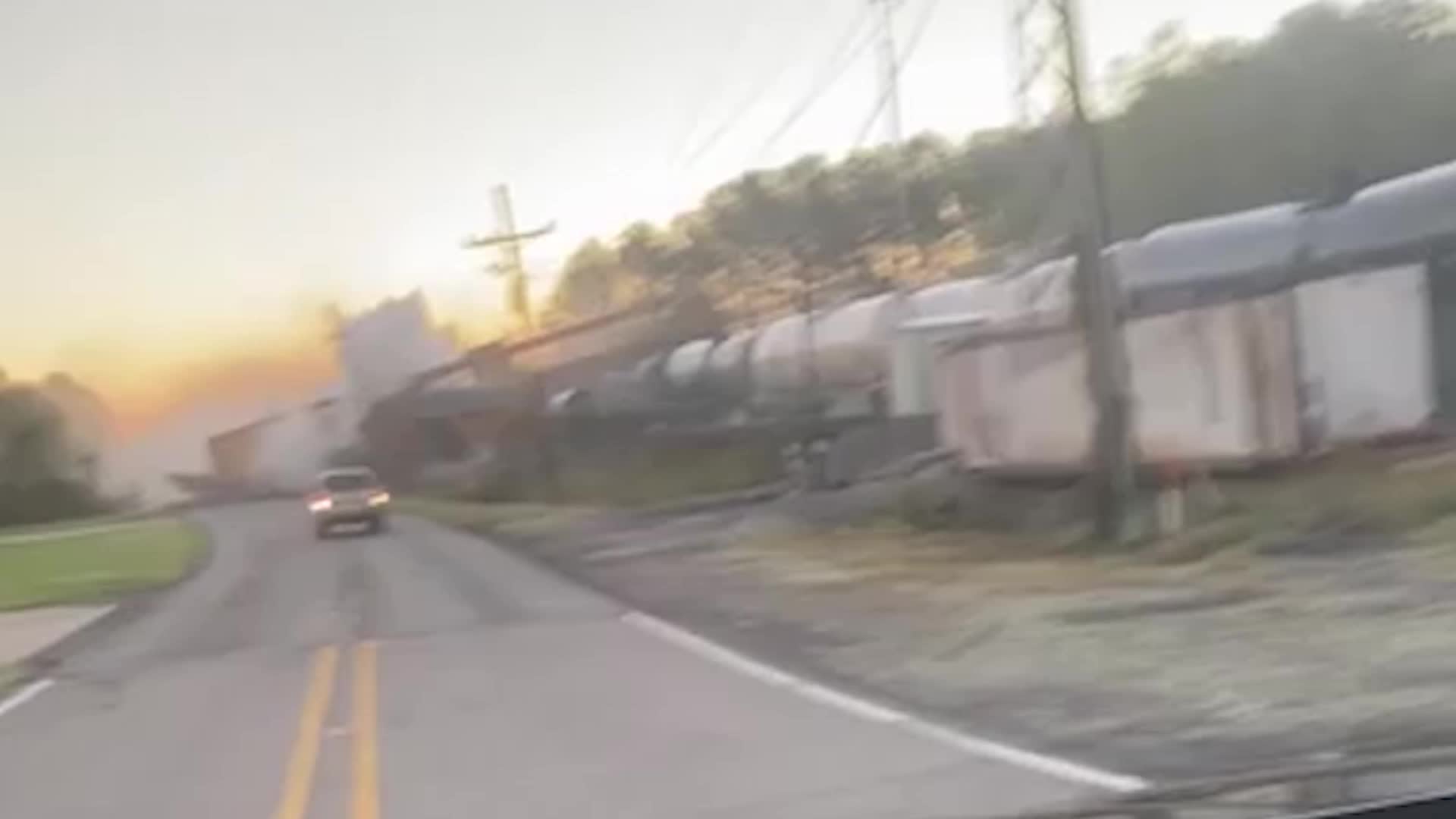Hundreds Evacuate After Train Derailment Spills Chemicals in Southeast Texas