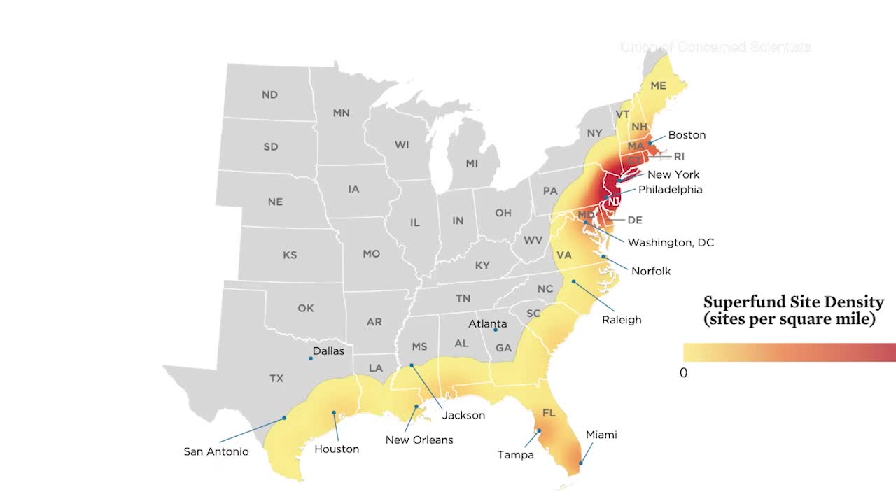 Hundreds of Toxic Superfund Sites at Risk of Flooding, Study Finds