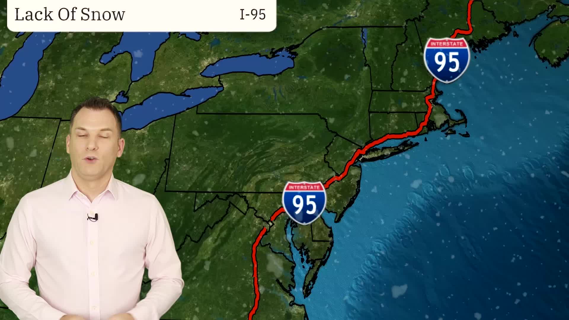 I-95 Has Seen A Lack Of Snowfall Compared To Prior Years
