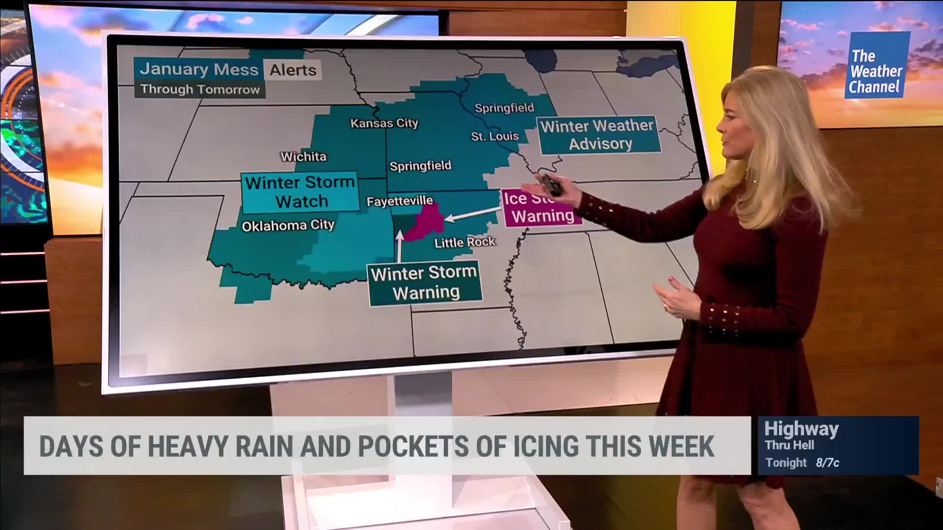 Ice Threat Over Large Area To Start Week