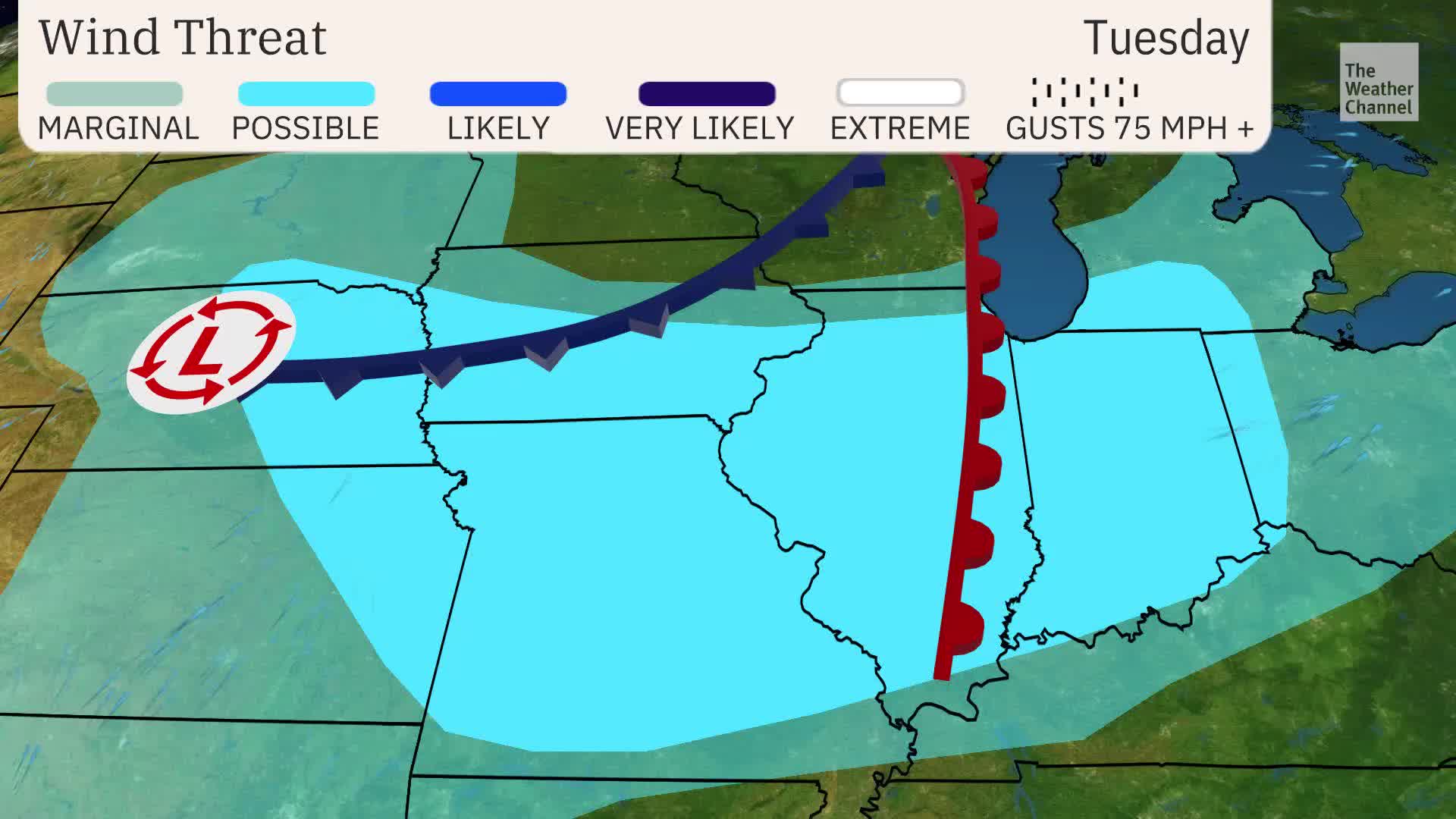 Indianapolis Severe Storms: Damaging Winds Possible