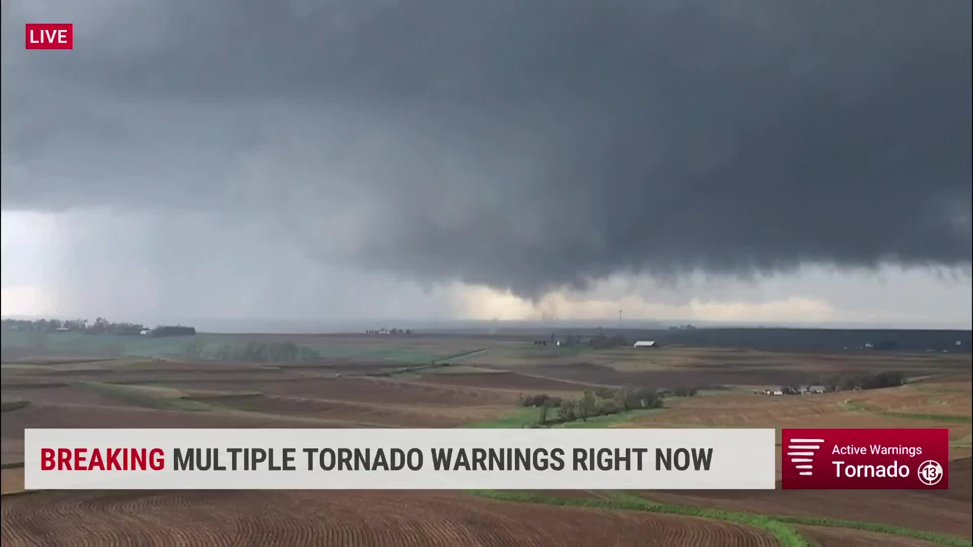 Iowa Tornadoes Captured Live On The Weather Channel