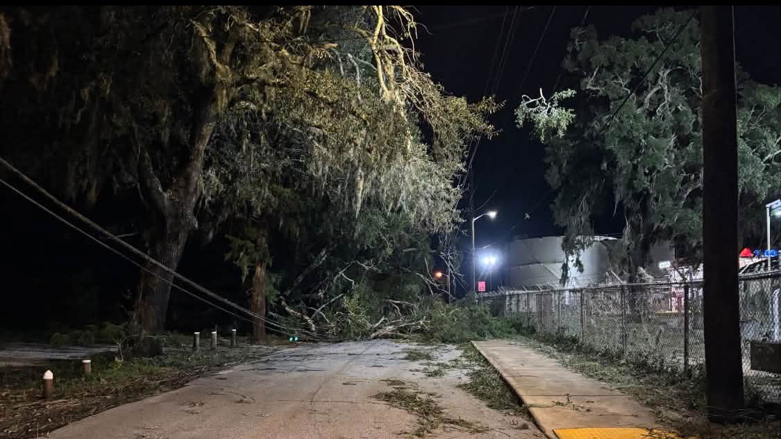 Images of storm damage from Hurricane Isaias near Destin, Florida.