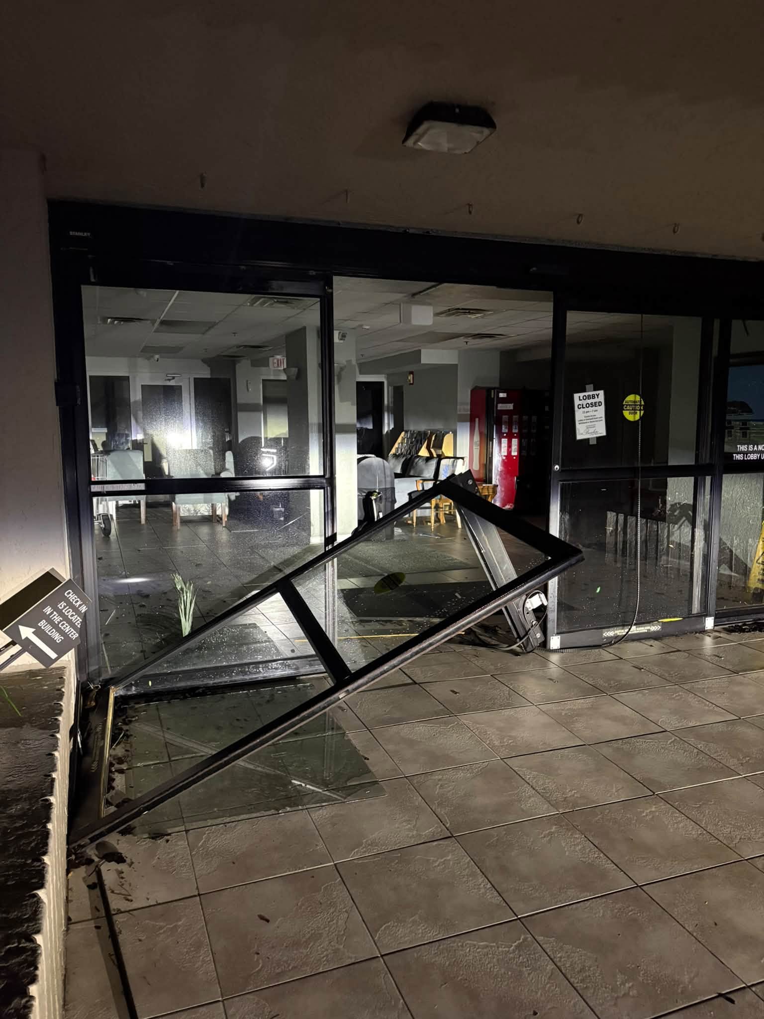 Images of storm damage from Hurricane Isaias near Destin, Florida.