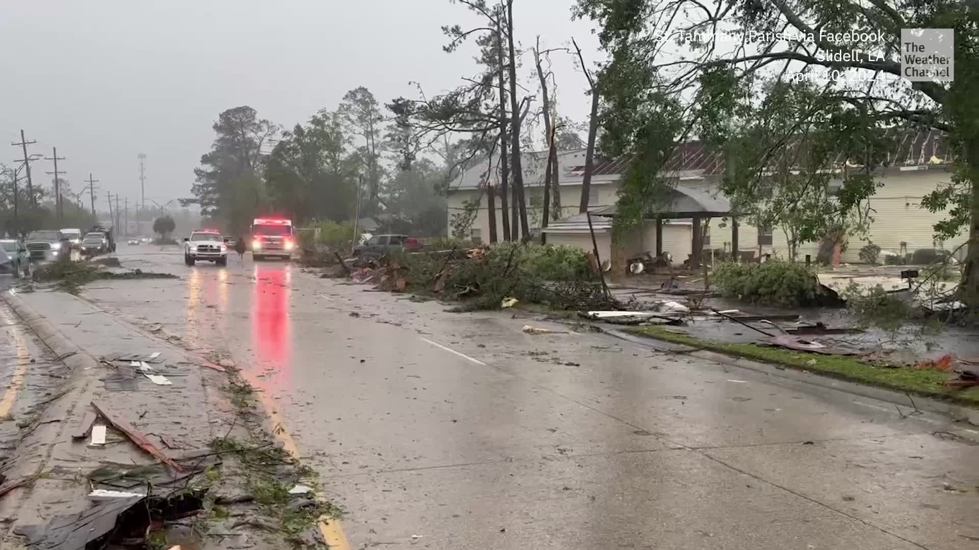 &lsquo;It&rsquo;s Bad, Guys&rsquo;: Storms Hammer Slidell, Louisiana