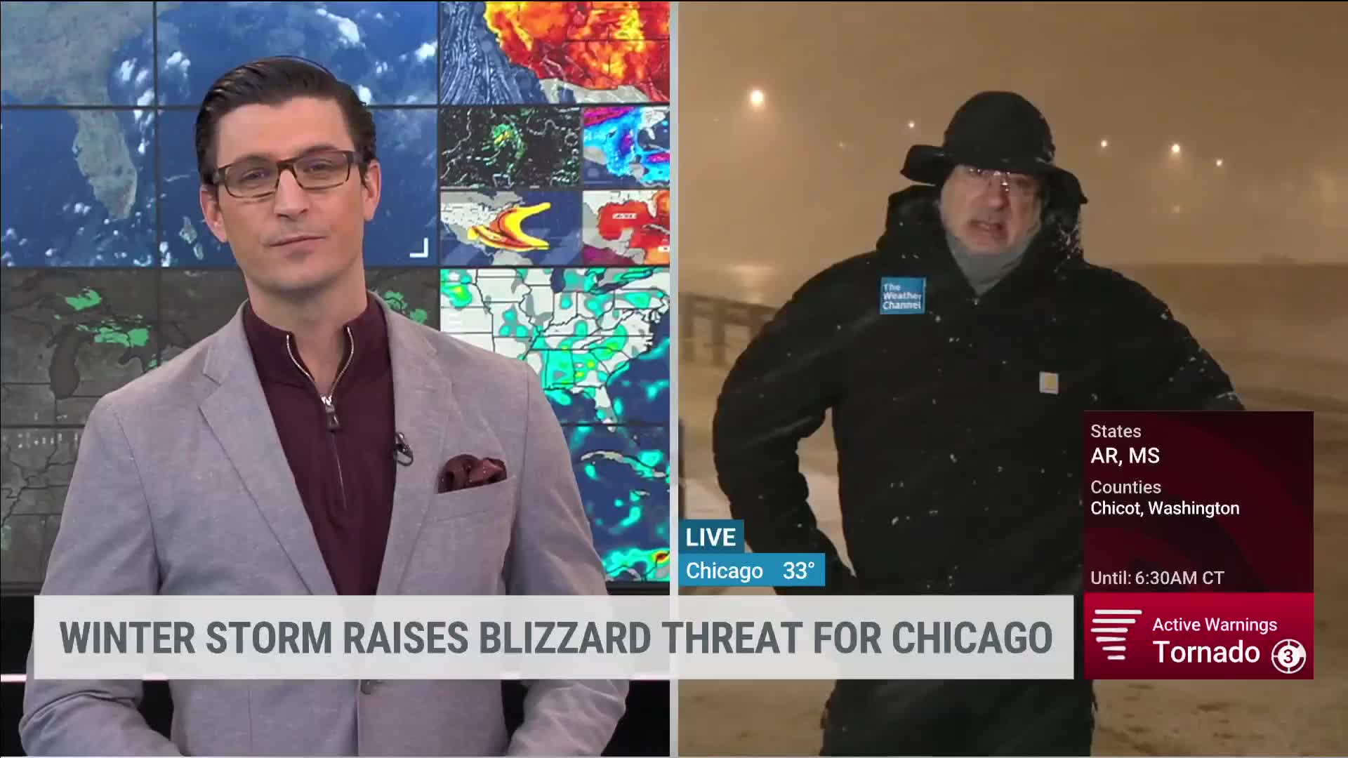 Jim Cantore In Chicago: 'We Are Getting Absolutely Smoked'