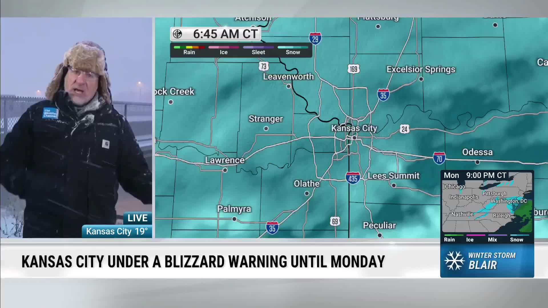 Jim Cantore Reacts To Thundersnow In Kansas City