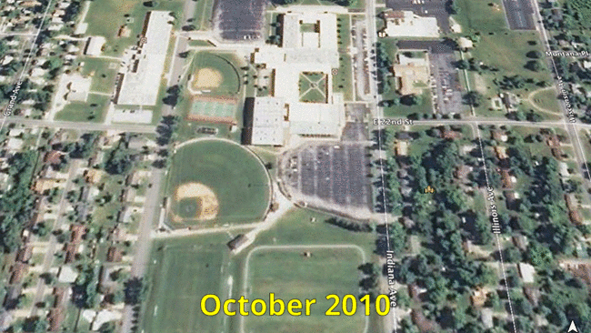 Joplin High School before after tornado
