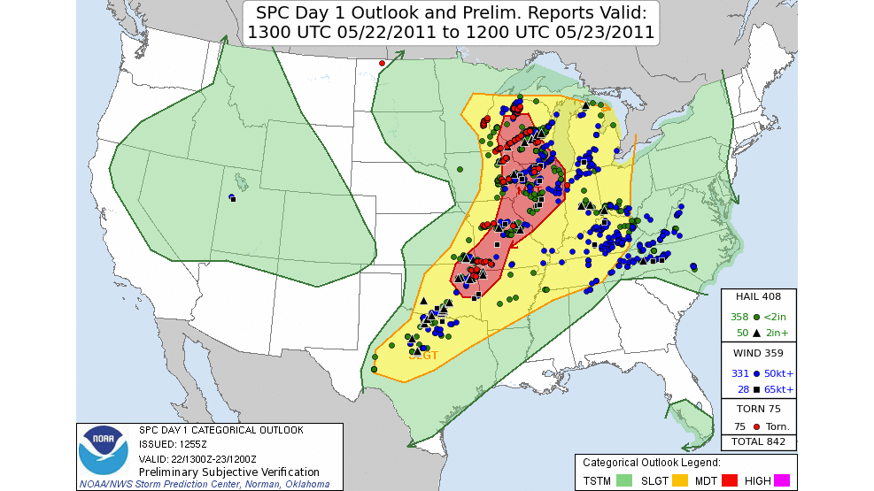 Joplin tornado May 22 2011 severe outbreak
