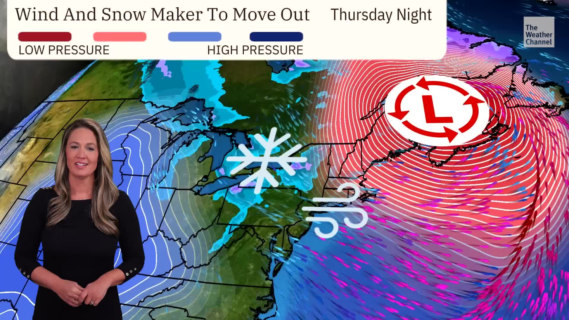 Lake-Effect Snow, High Winds For The Great Lakes & Northeast