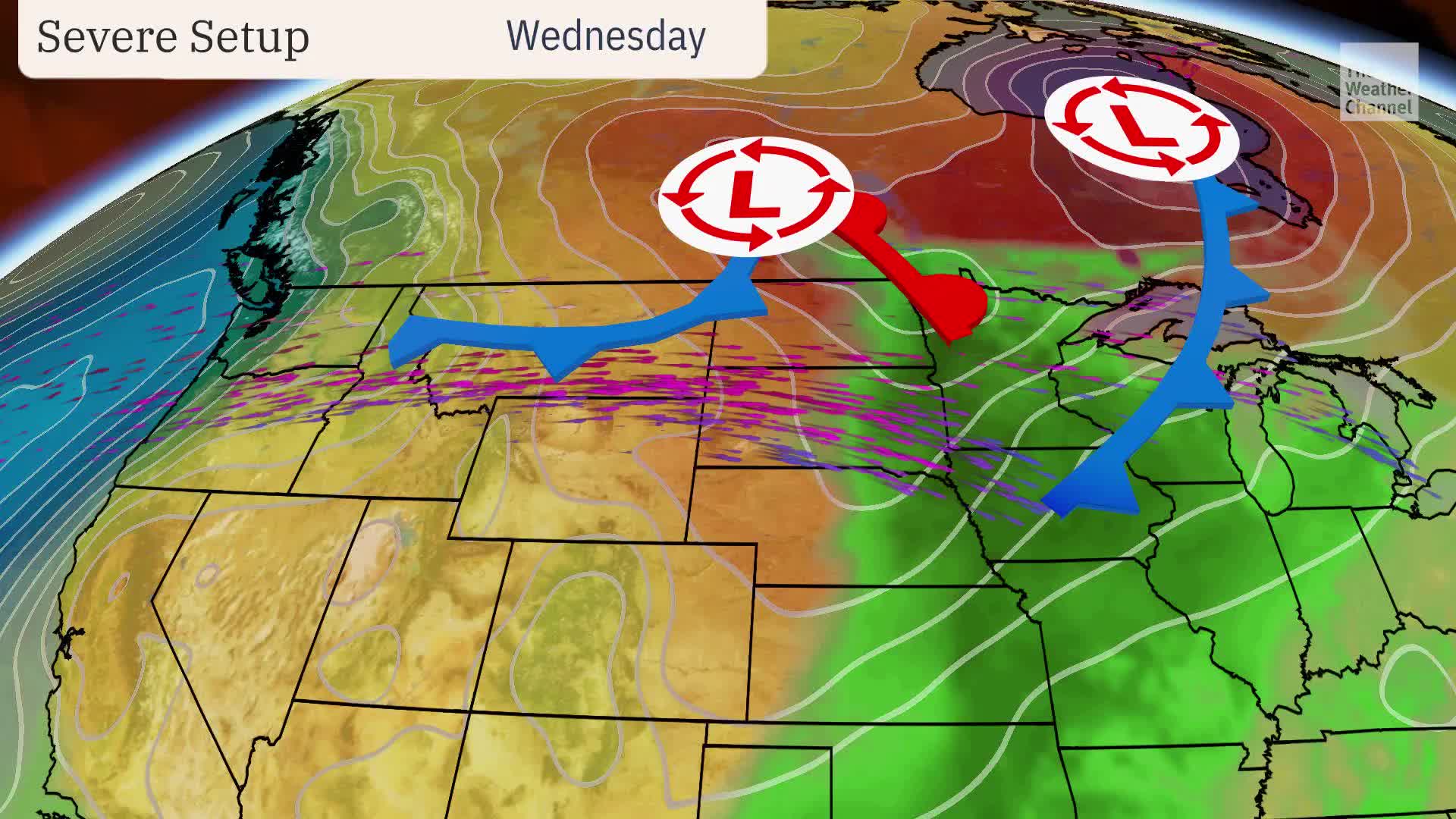 Large Hail, Dangerous Winds To Threat Midwest Midweek