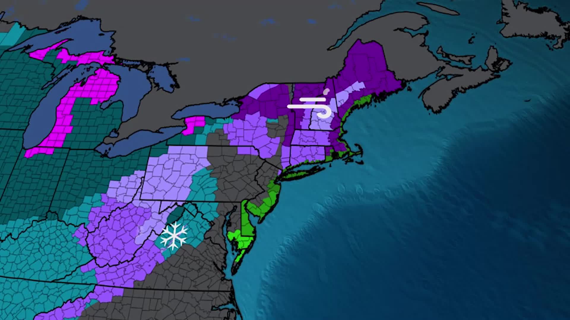 Latest Northeast Forecast For Winter Storm Elliott