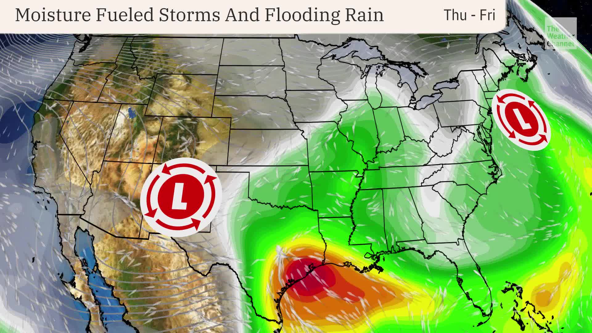 Life-Threatening Flood Risk, Severe Storms In South