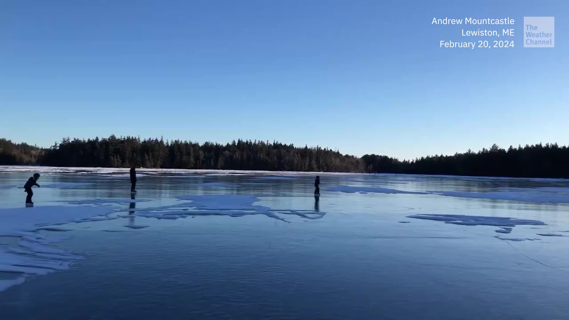 Listen To Musical Ice Under Kids&rsquo; Feet On Maine Pond