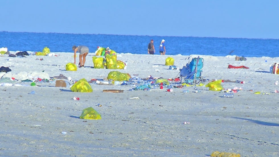 Litter Strewn Along ‘Best Beach’