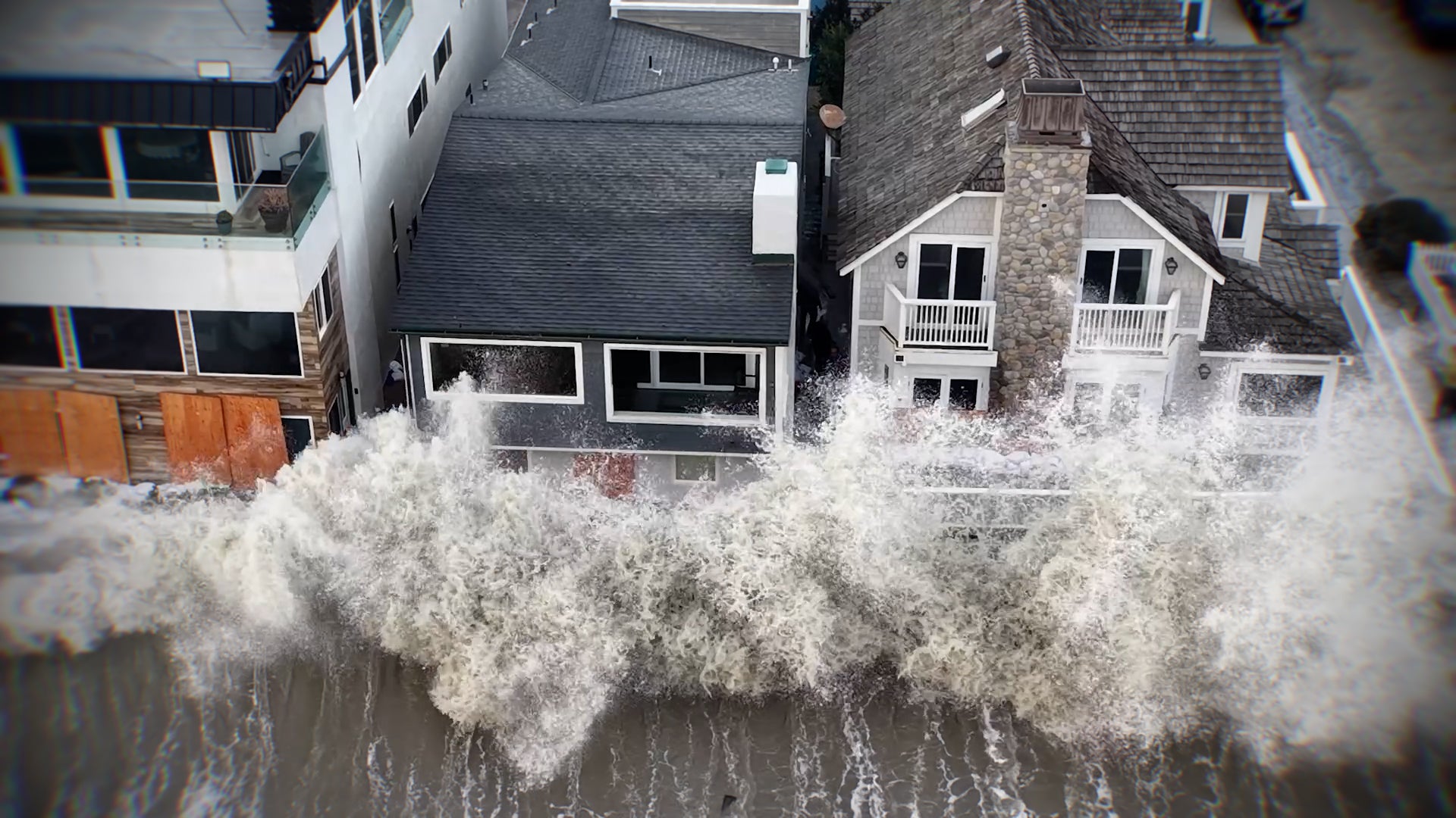 Tropical Storm Marie tides flood three-story homes