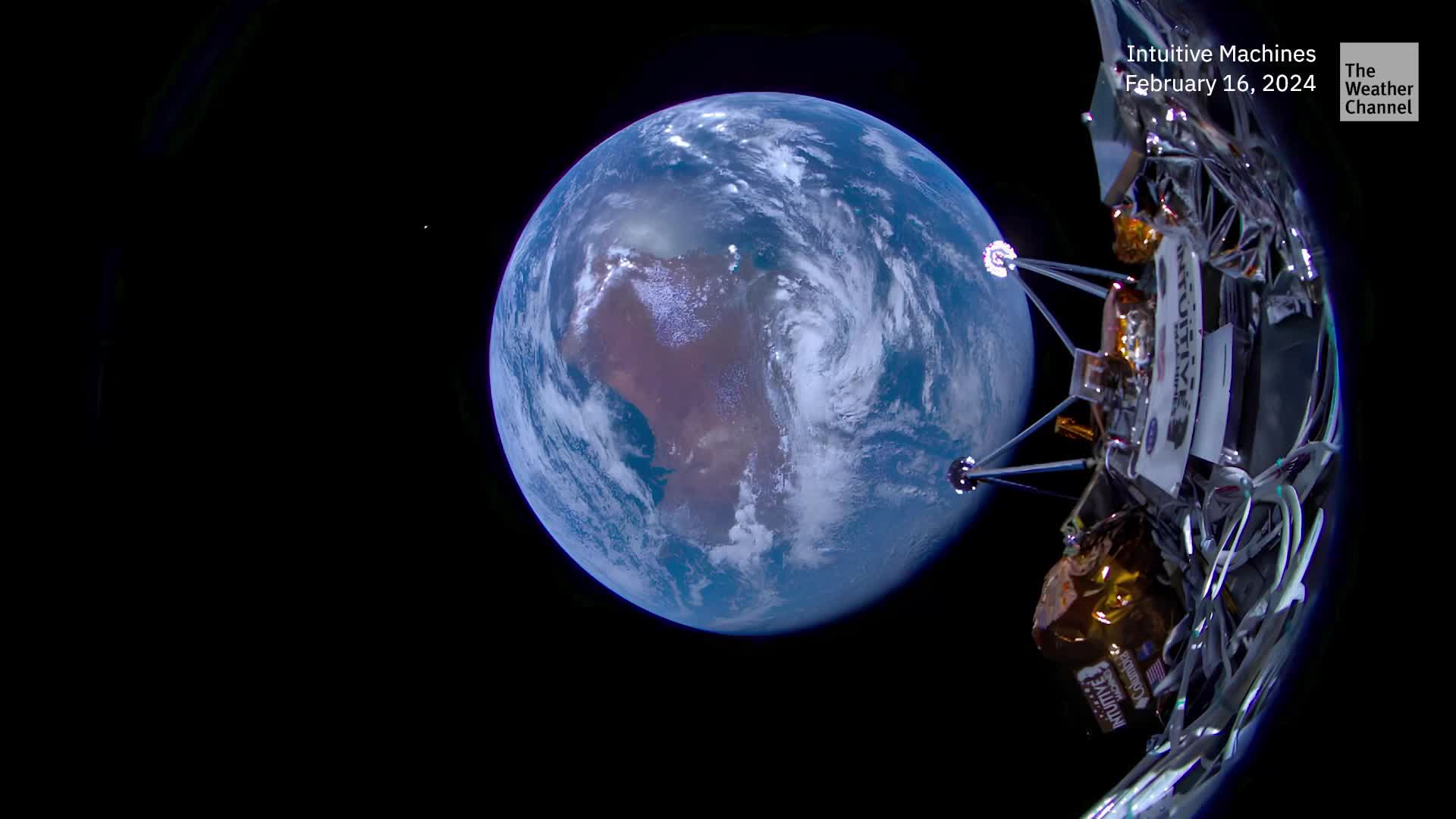 Lunar Lander Captures Photos Of Second Stage After Liftoff