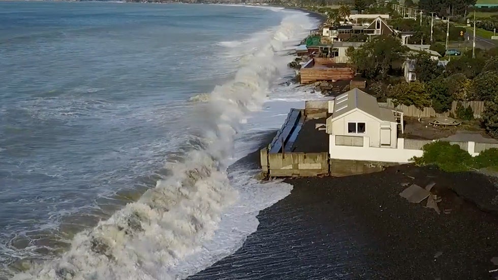 Major Coastal Erosion in New Zealand