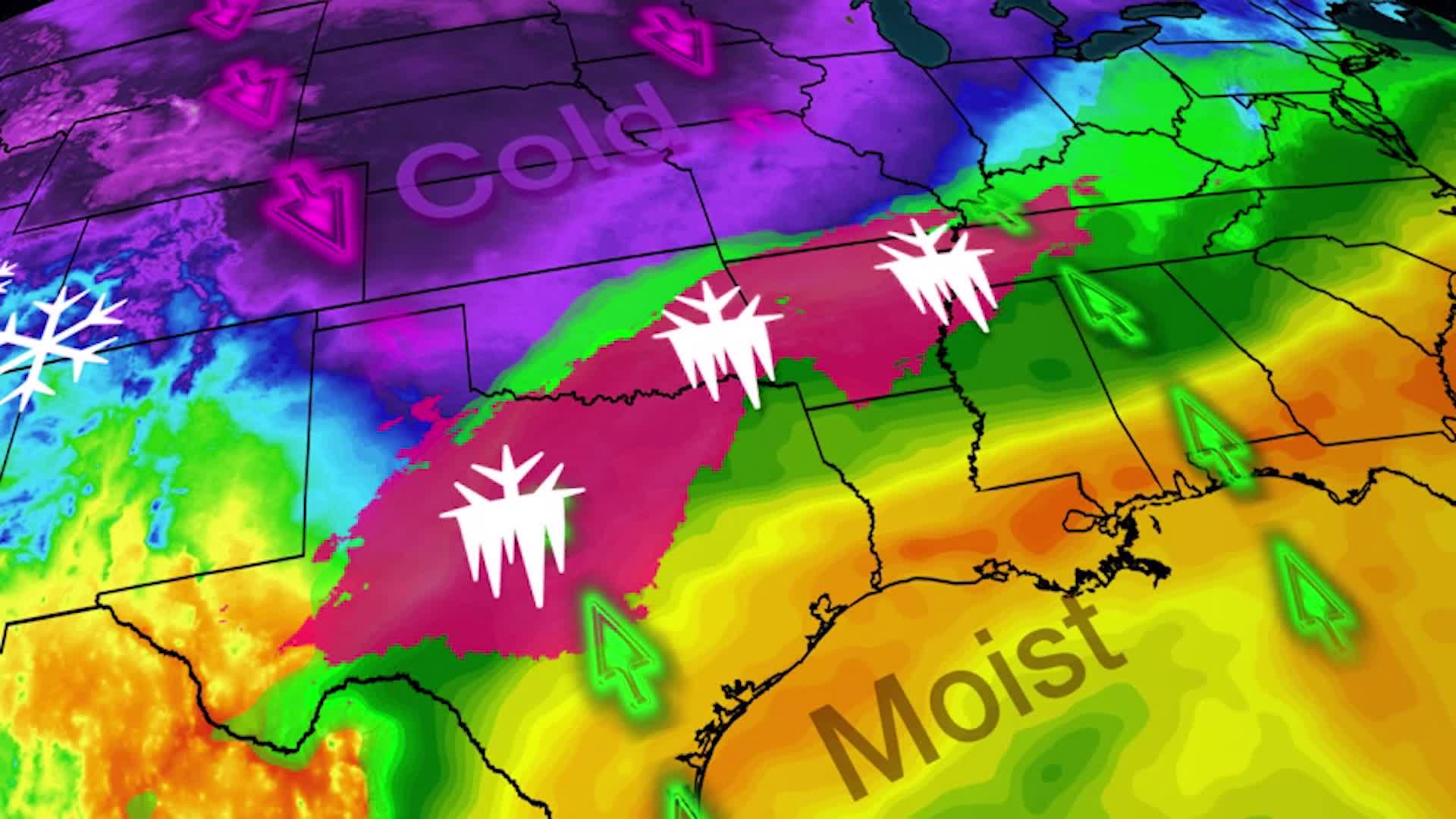 Major Ice Storm To Impact Middle Of The Country