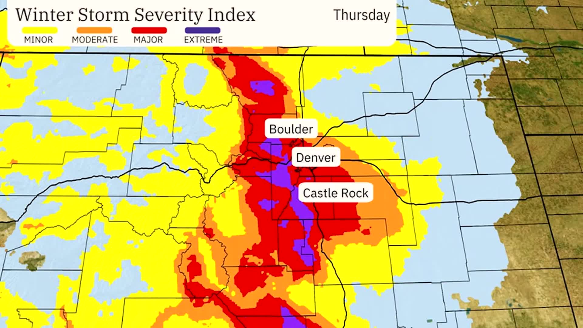 Major Winter Storm To Strike Denver, Southwest