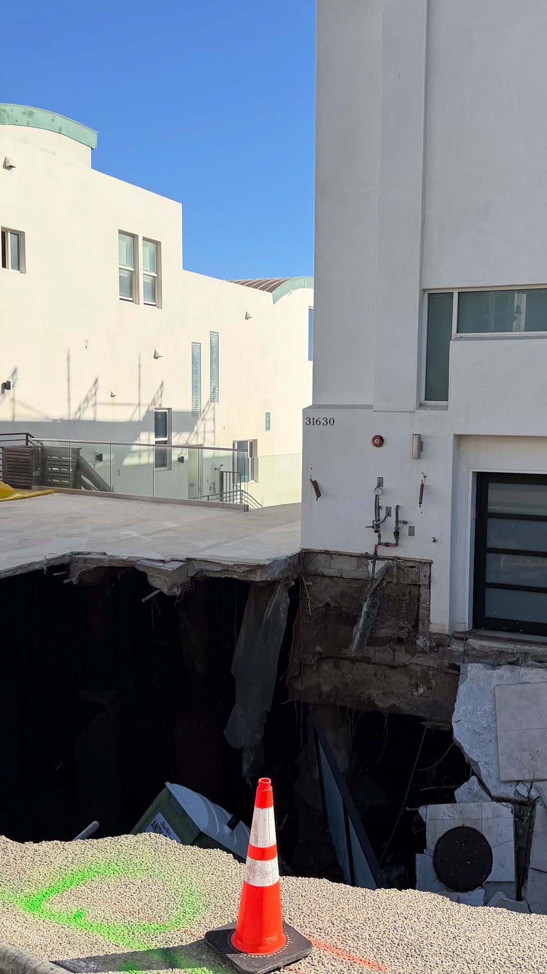 Sinkhole swallows actor’s driveway