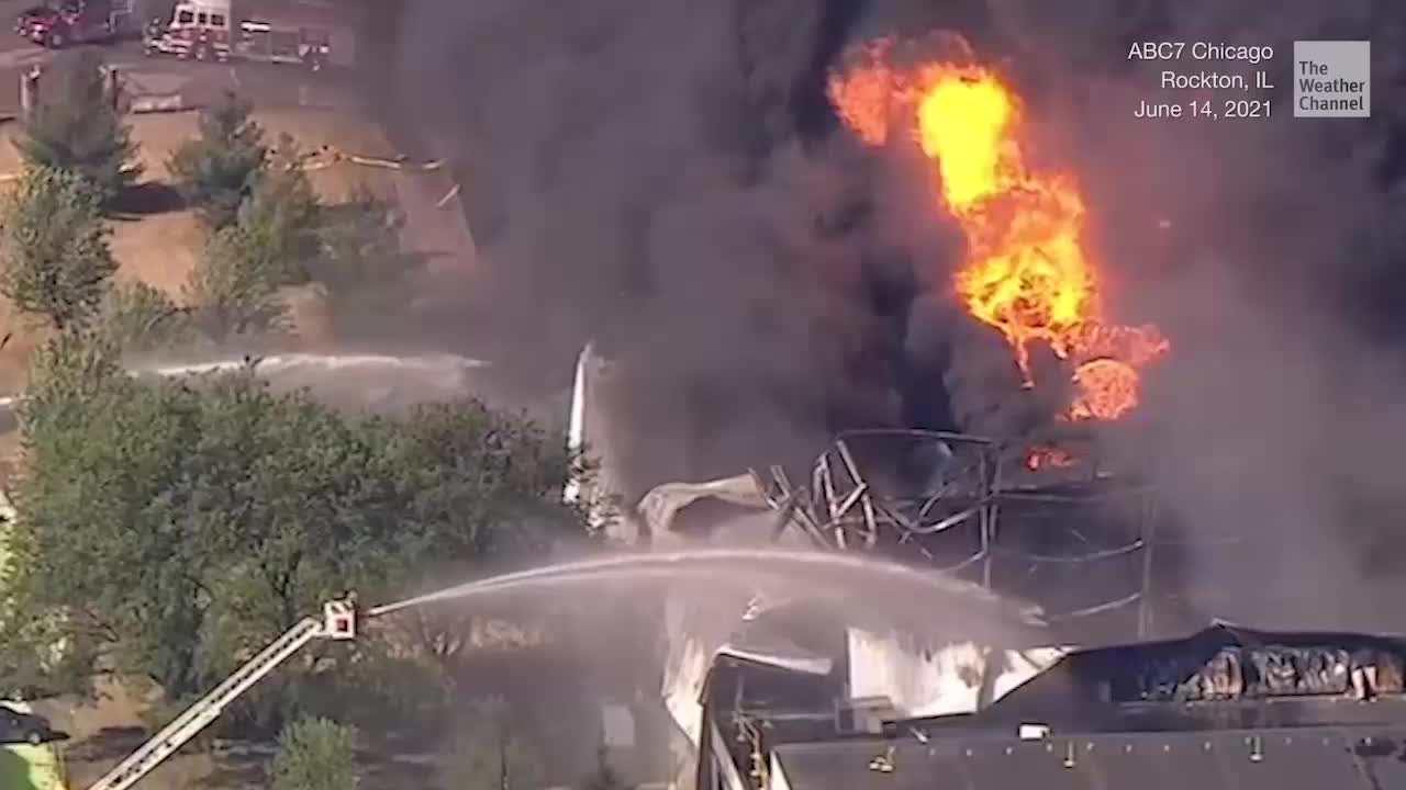 Massive Explosion Rocks Illinois Plant