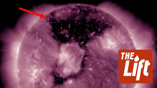 Massive Hole in Sun