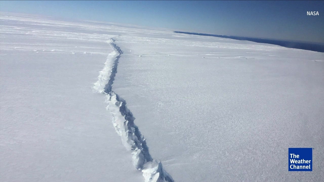 Massive Iceberg About to Break Off