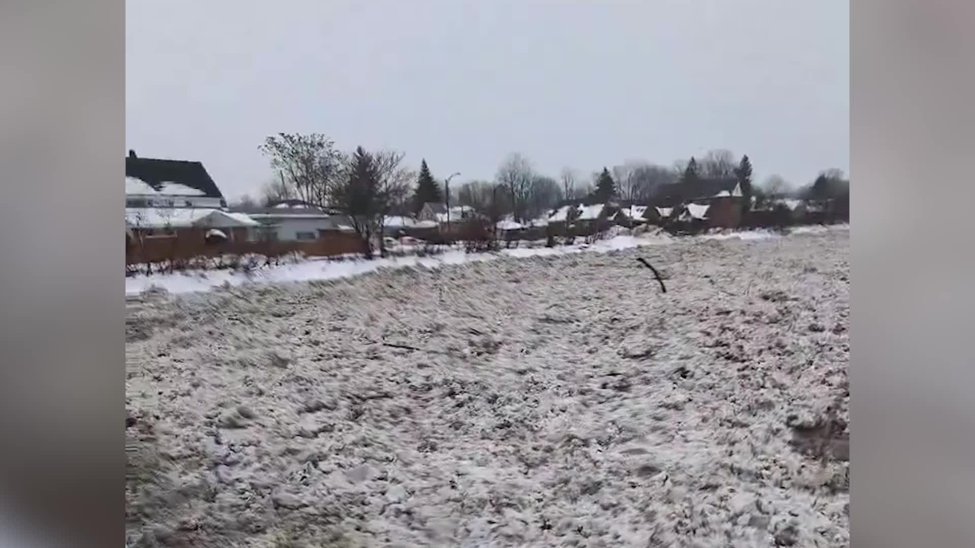 Melting Ice Jams Up Buffalo Waterways