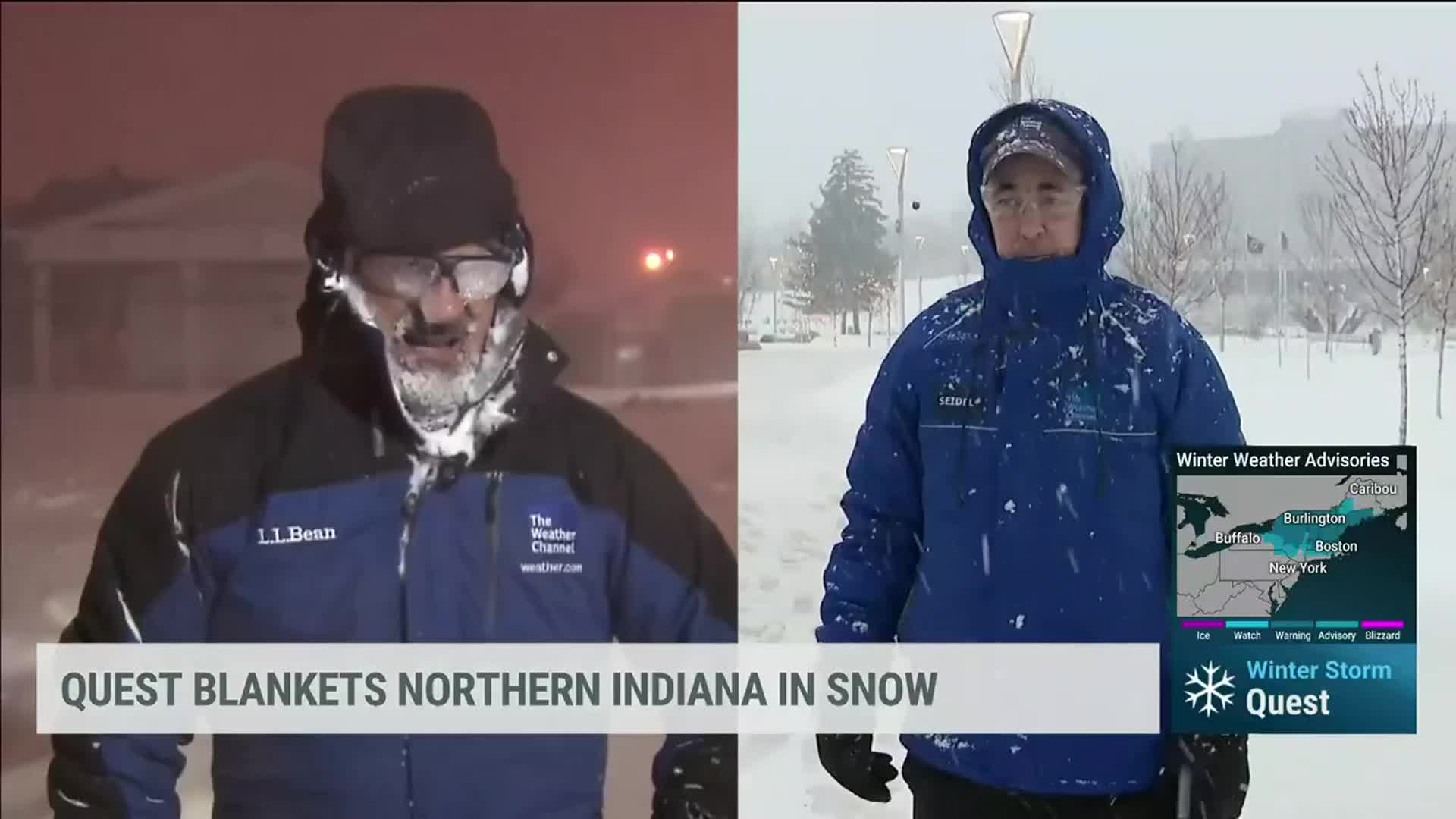 Mike Seidel Reacts To Thundersnow In Indiana