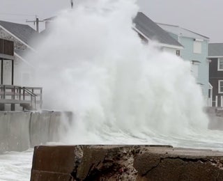 Monster Waves Crash Coast Courtesy Of Nor&rsquo;easter