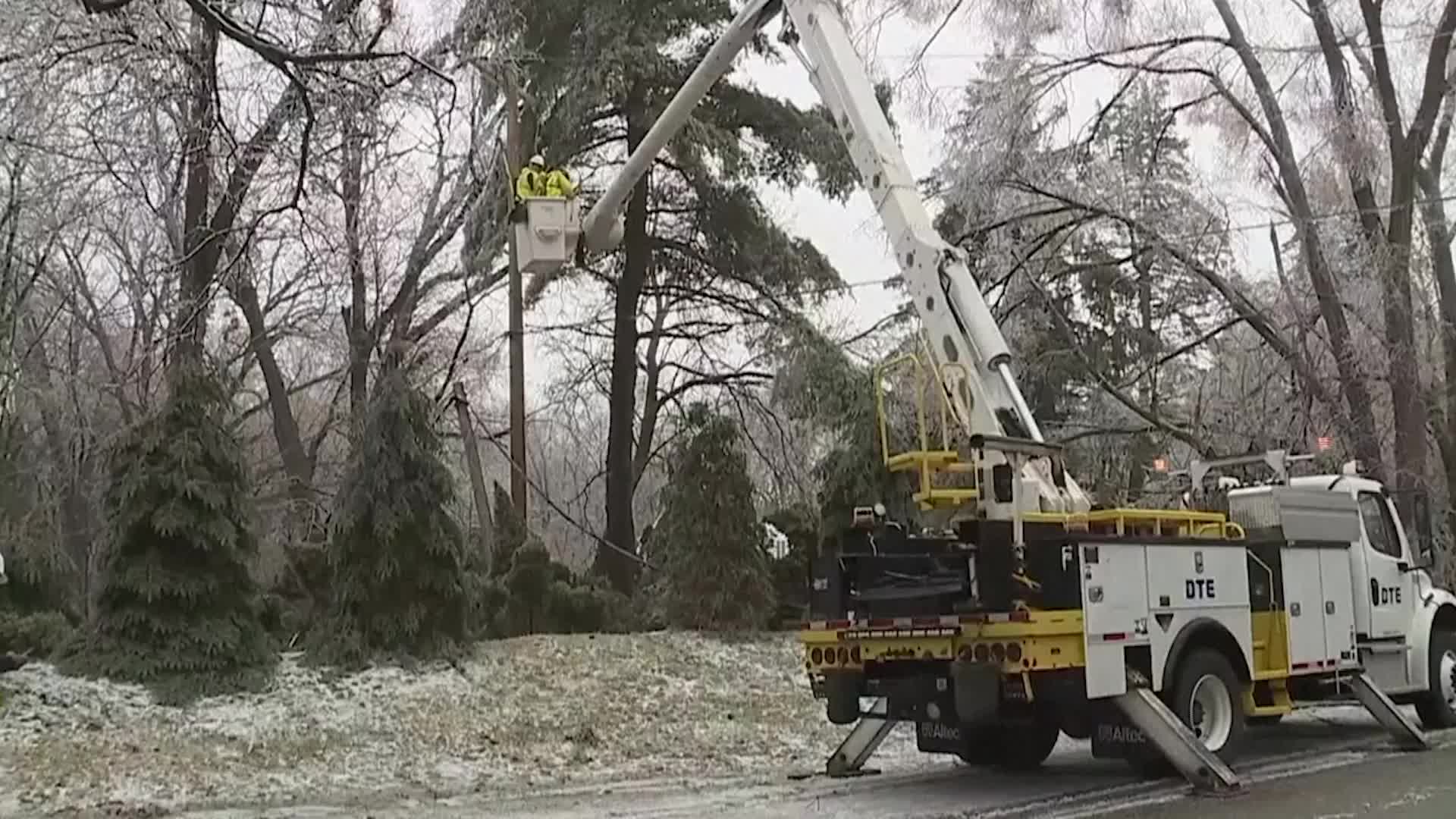 More Than 700,000 Still Without Power After Michigan Ice Storm