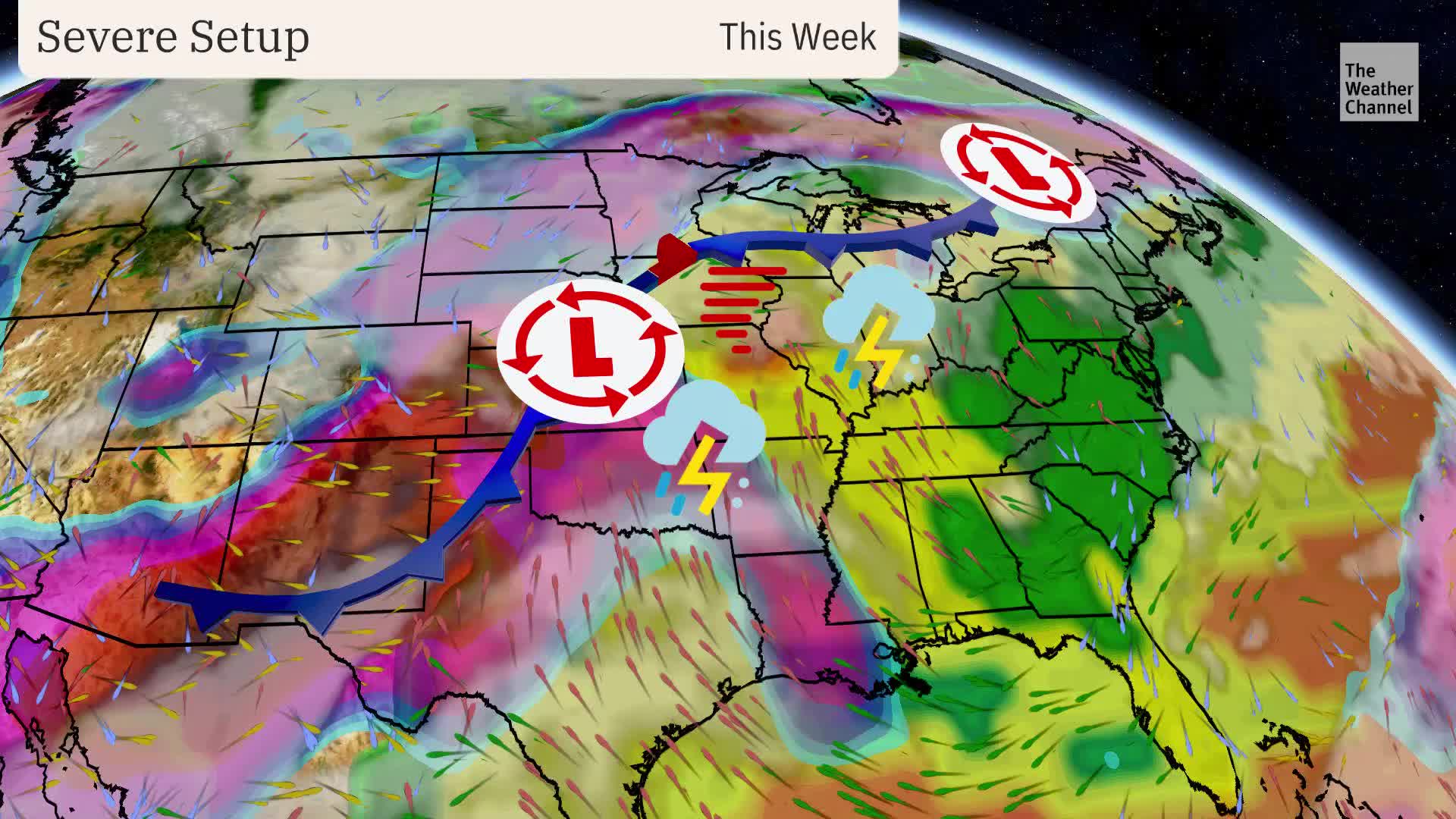 Multi-Day Severe Storm Threat Will Last Into Late Week