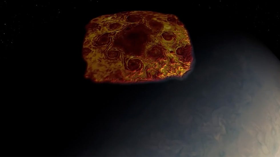NASA Flyover Reveals Cyclones Above Jupiter’s North Pole