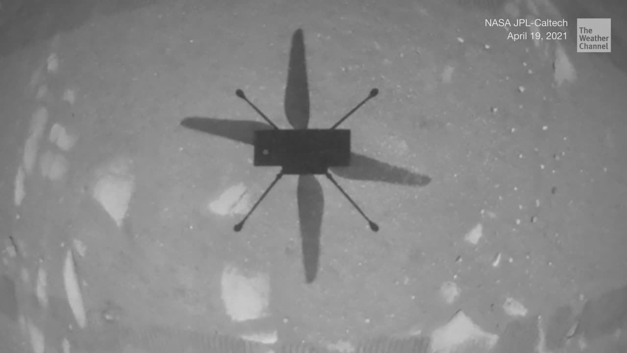 NASA Helicopter Makes Maiden Flight and History on Mars