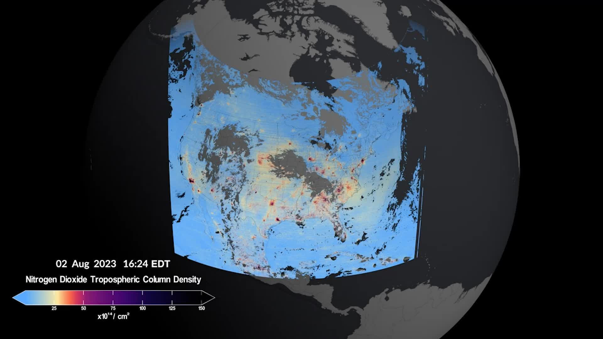 NASA Instrument Releases First Air Quality Maps