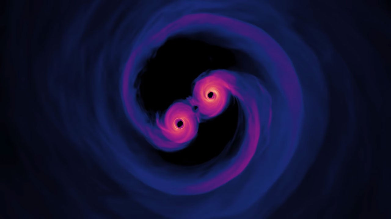 NASA Simulates Spiraling Supermassive Black Holes